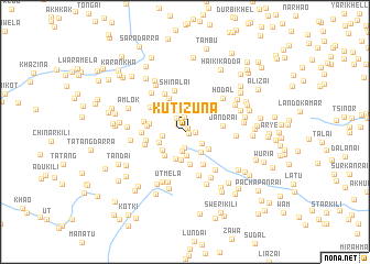 map of Kutizuna