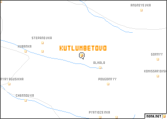 map of Kutlumbetovo