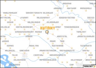 map of Kútniky