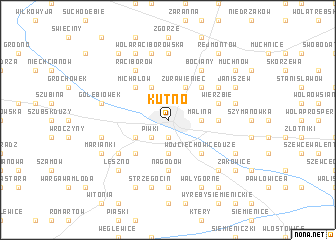 map of Kutno