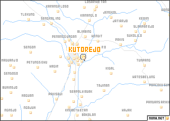 map of Kutorejo