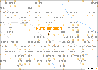 map of Kutoworonda