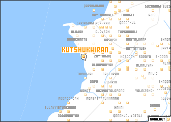 map of Kutshuk Wīrān