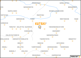 map of Kutsʼki