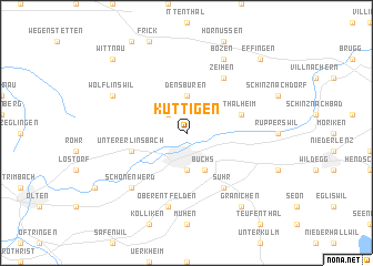 map of Küttigen
