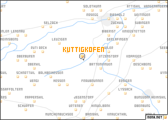 map of Küttigkofen