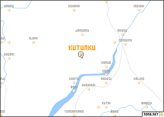 map of Kutunku