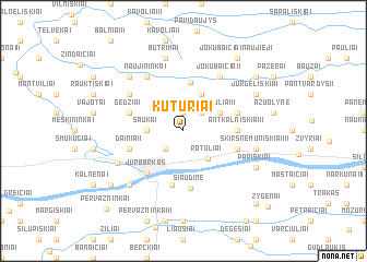 map of Kuturiai