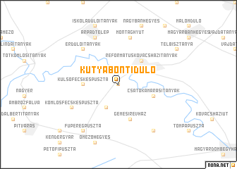 map of Kutyabonti Důlő