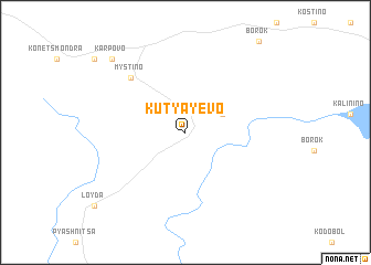 map of Kutyayevo