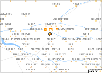 map of Kutyły