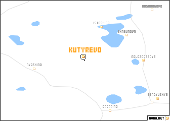 map of Kutyrëvo