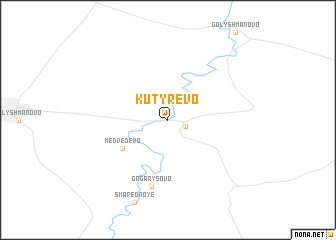 map of Kutyrëvo