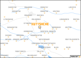 map of Kutyshche