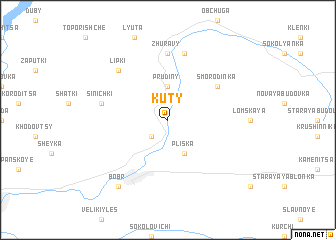 map of Kuty