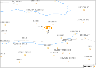 map of Kuty