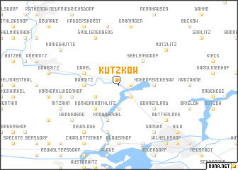 map of Kützkow