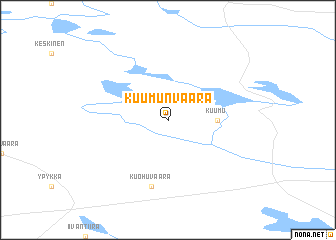 map of Kuumunvaara