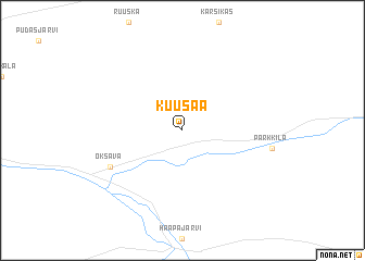 map of Kuusaa