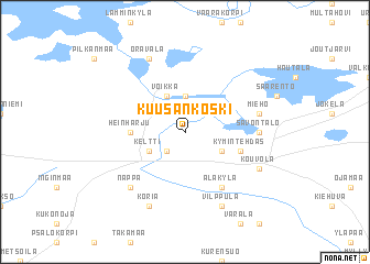 map of Kuusankoski