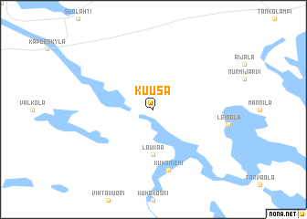 map of Kuusa