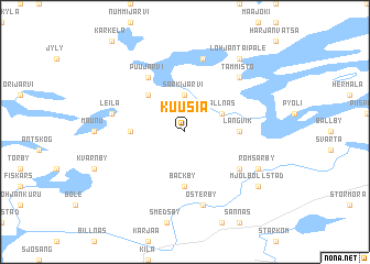 map of Kuusia