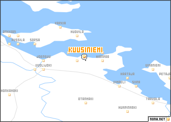 map of Kuusiniemi
