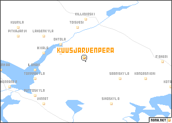 map of Kuusjärvenperä