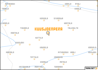 map of Kuusjoenperä