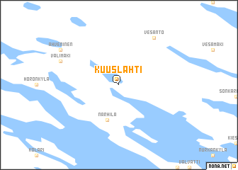 Kuuslahti (Finland) map 