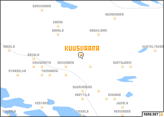 map of Kuusvaara