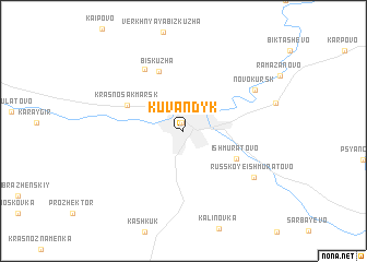 map of Kuvandyk