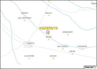 map of Kuvandyk