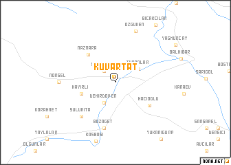 map of Kuvartat