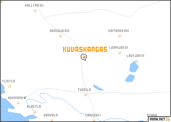 map of Kuvaskangas