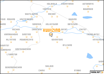 map of Kuvizino