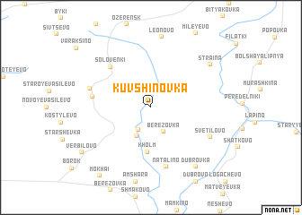 map of Kuvshinovka