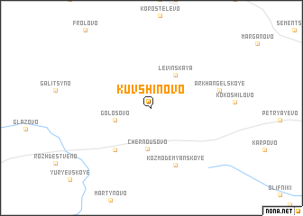 map of Kuvshinovo