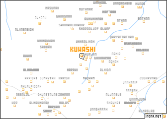 map of Kuwashī