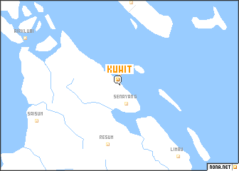 map of Kuwit