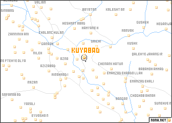 map of Kūyābād
