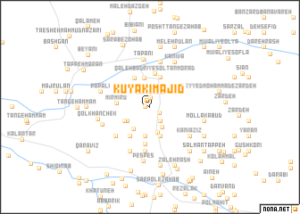 map of Kūyakī Majīd