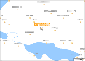 map of Kuyanova