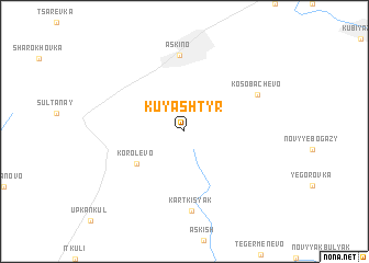 map of Kuyashtyr