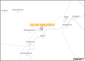 map of Kūybyshevskīy