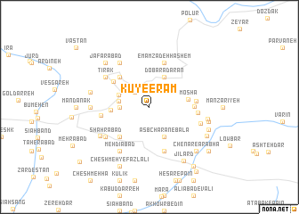 map of Kūy-e Eram