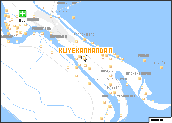 map of Kūy-e Kānmandān