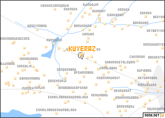 map of Kūy-e Rāz