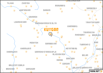 map of Kūygār