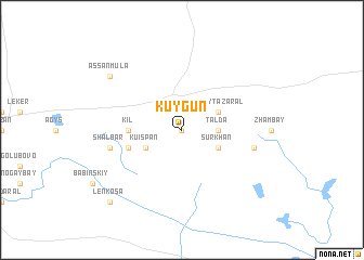 map of Kuygun